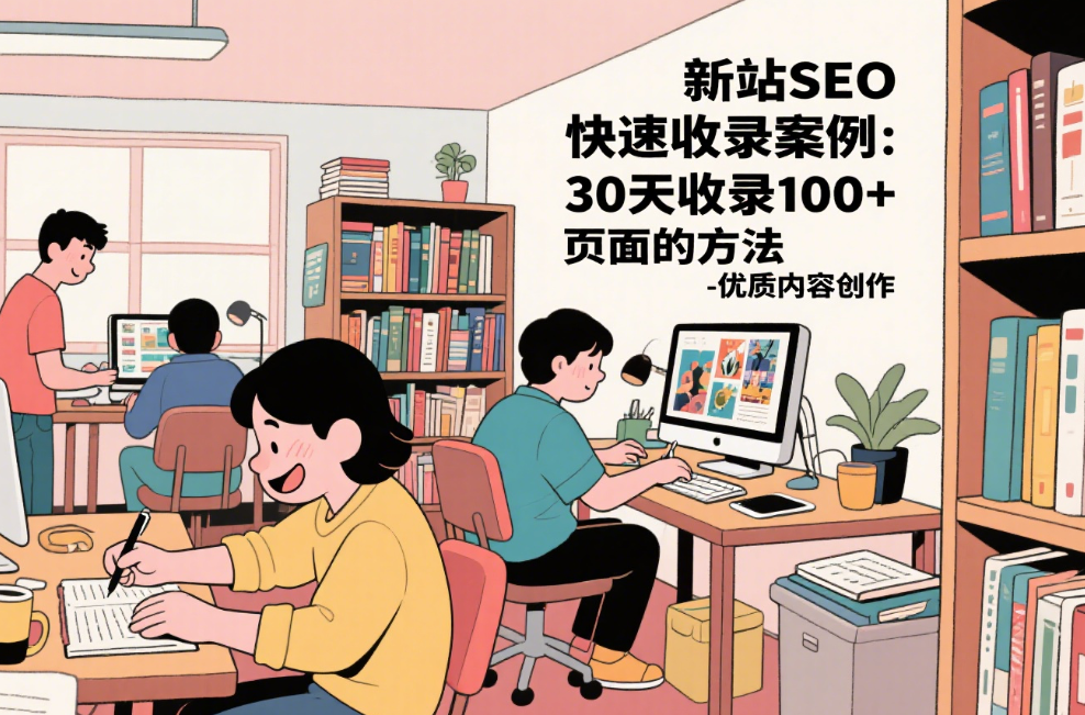 新站SEO快速收录案例：30天收录100+页面的方法