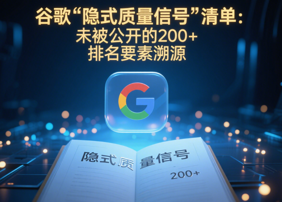 谷歌“隐式质量信号”清单：未被公开的200+排名要素溯源