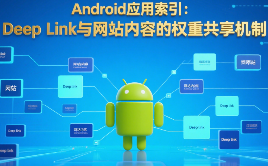 Android应用索引：Deep Link与网站内容的权重共享机制