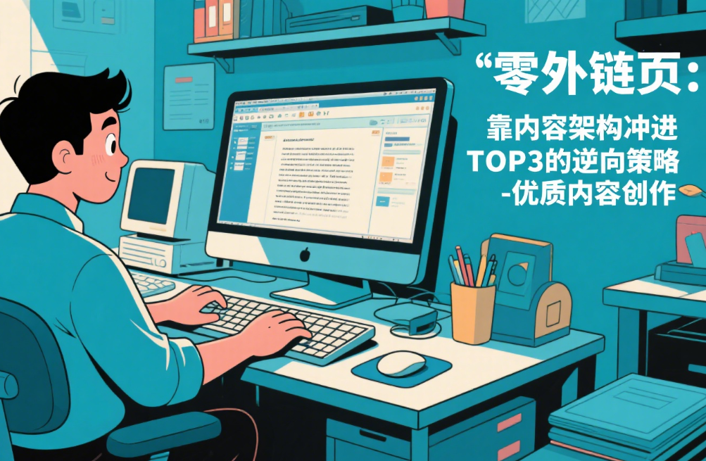 零外链页面排名术：靠内容架构冲进TOP3的逆向策略