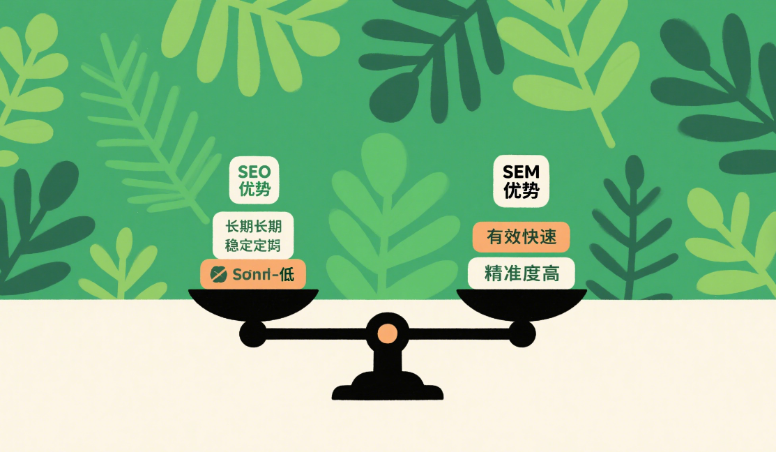 SEO与SEM核心策略解析：差异、优劣及实战应用 